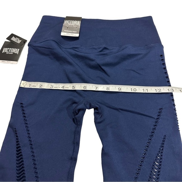Victorias Secret Sport Seamless Stretch 7/8 Tight Women Blue Legging Sz Sm NWT - Picture 12 of 14
